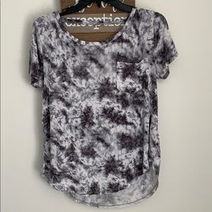 Hollister black and white tie-dye t-shirt
